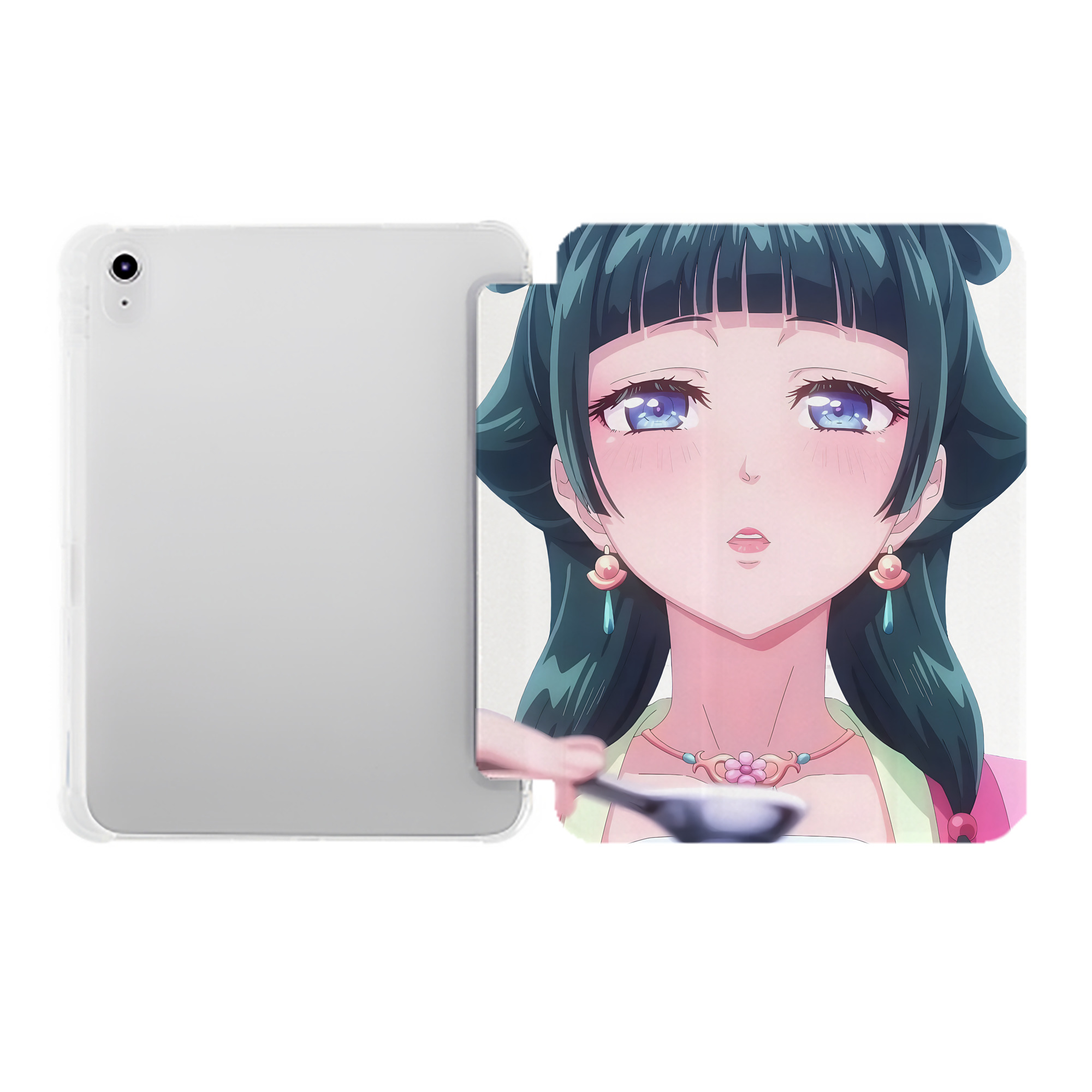 （画像用） 薬屋のひとりごと The Apothecary Diaries IPad ケース ペン収納付き 三つ折りスタンド PUレザー×シリコン 対応機種9.5/10.5/10.9インチ